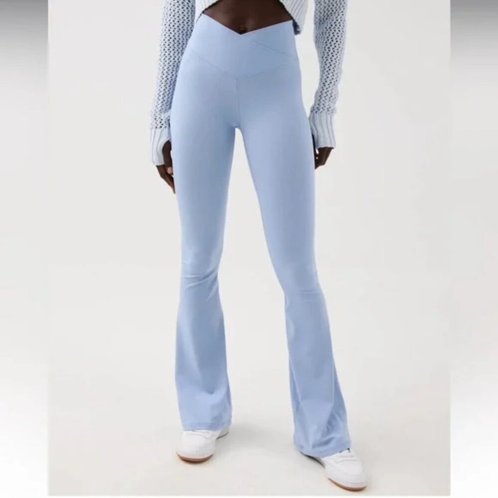 OFFLINE By Aerie Real Me High Waisted Crossover Flare Leggings